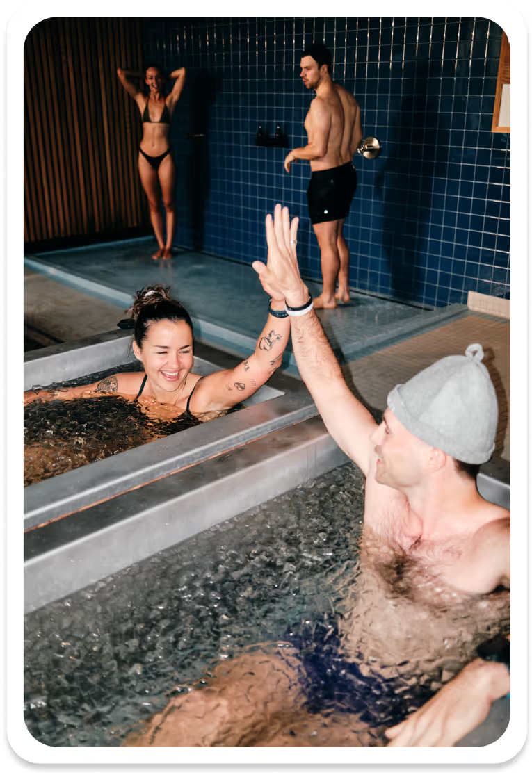 Sauna and cold plunge session at Tality Wellness