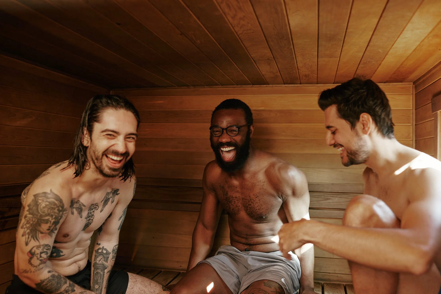 Outdoor wood-fired sauna session at The Good Sauna Vancouver